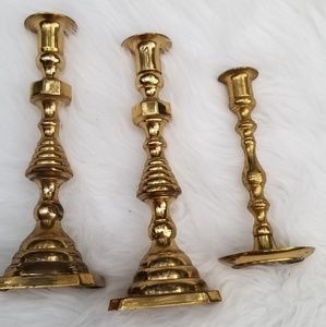 Vintage brass candlesticks
